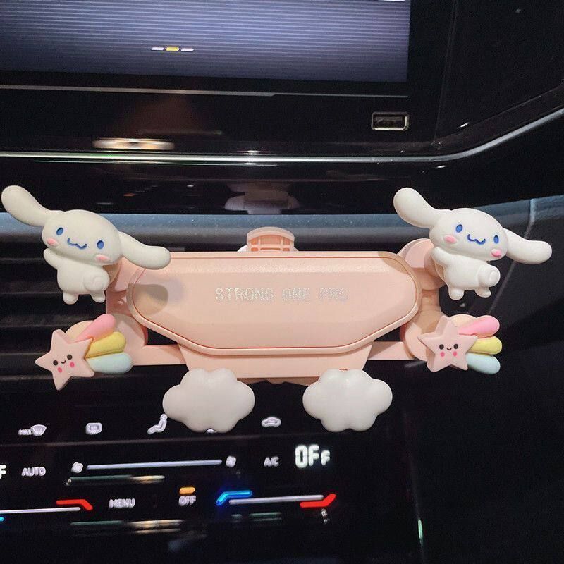 Cute on-Board Bracket Female Car Air Outlet Car Navigation Holder Special 2023 Car Anti-Shake Support Clip
