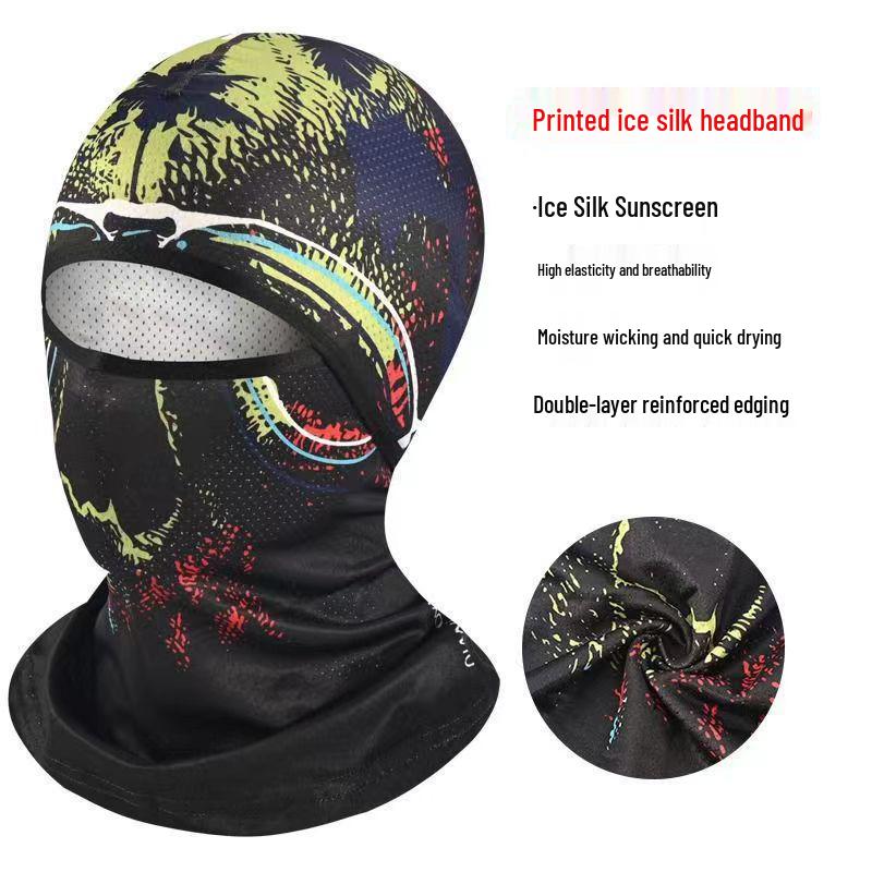 Унисекс маска для лица из ледяного шелка с защитой от УФ-лучей для велоспорта и рыбалки