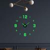 3 Wall Clock, Luminous Frameless Silent Living Room Dining Simple Sticker Clock Creative