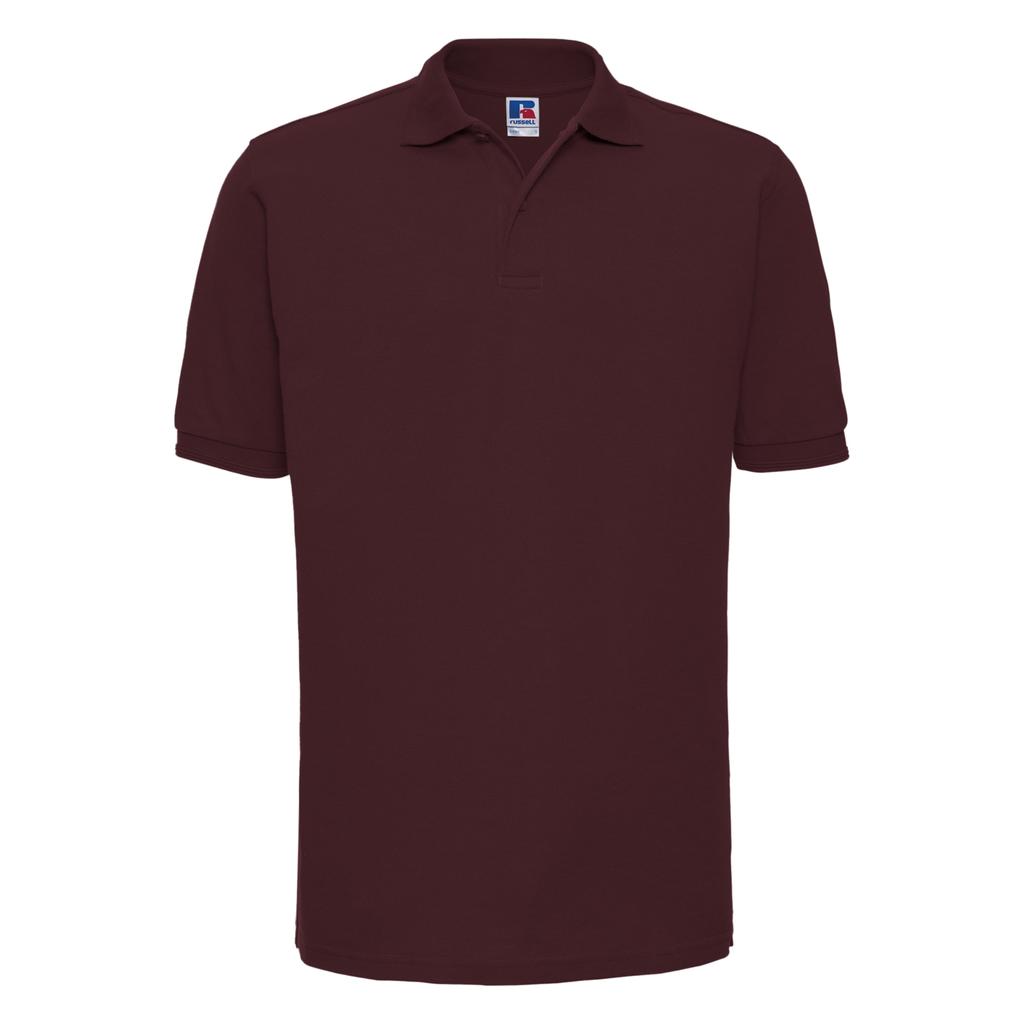 Russell Mens Ripple Collar & Cuff Short Sleeve Polo Shirt