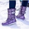 Winter Glossy Waterproof Boots Warm Boots Snow Boots Thick Bottom Side Chain Warm Comfortable Snow Boots