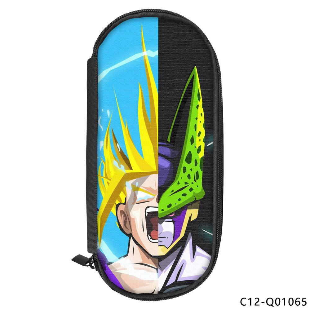 Полиэстеровая пенал с принтом Dragon Ball, Школьная пенал для канцелярии, Портативный пенал, Многофункциональная сумка для хранения