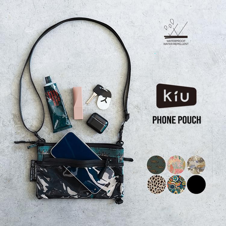 Чехол для телефона ЧЕХОЛ ДЛЯ ТЕЛЕФОНА Водонепроницаемый Водоотталкивающий Чехол для смартфона Сумка через плечо Чехол ПВХ Карман Уличный Стильный Унисекс Мужской Женский Унисекс Черный [Kiu]