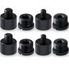 8PCS Microphone Stand Adapter Mic Thread Adapter Set 5/8 Female To 3/8 Male and 3/8 F To 5/8 M, 5/8 F To 1/4 M and 1/4 F To 5/8 M Screw Adapter GZW