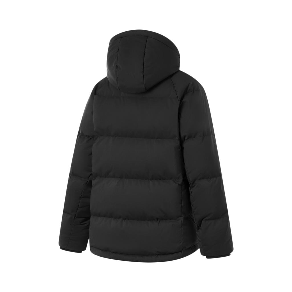 Li-Ning Fitness Series Water-Resistant Solid Color Raglan Casual Versatile Cold-Resistant Hooded Zipper Winter Down Jacket Women Outerwear AYMU108-7