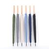 New 8-bone Automatic Solid Wood Long-handled Straight Rod Umbrella Business Umbrella Pattern