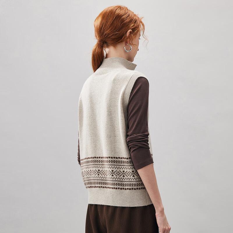 KEMENG BOKA Women's Cashmere Fair Isle Knit Vest