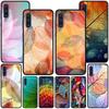 Colorful Leaves Case for Samsung Galaxy A10s A50 A50s A02s A03s A20 A30 A20e A70 A70s A20s A30s A10 A40 A04 Black Phone Cover