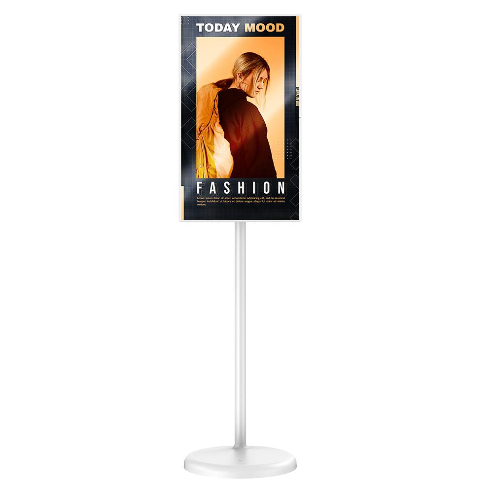 MWE 32 Inch Android LCD Digital Signage Remote Control Touch Screen Monitor Portable Smart TV on Wheels with Battery Camera