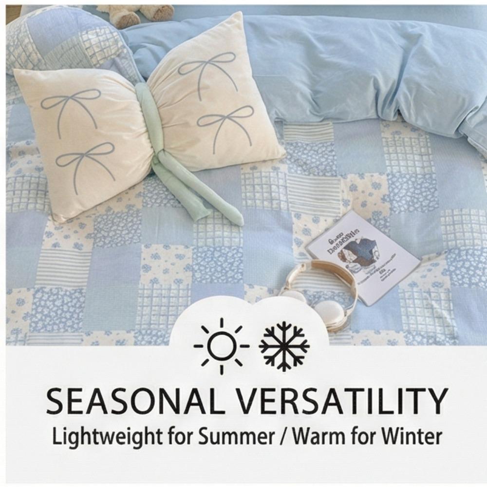 Четырехкомпонентный комплект из чистого хлопка - Класс А Легкий и свежий постельное белье, наволочки и пододеяльник из 100% хлопка - Трехкомпонентный комплект постельного белья