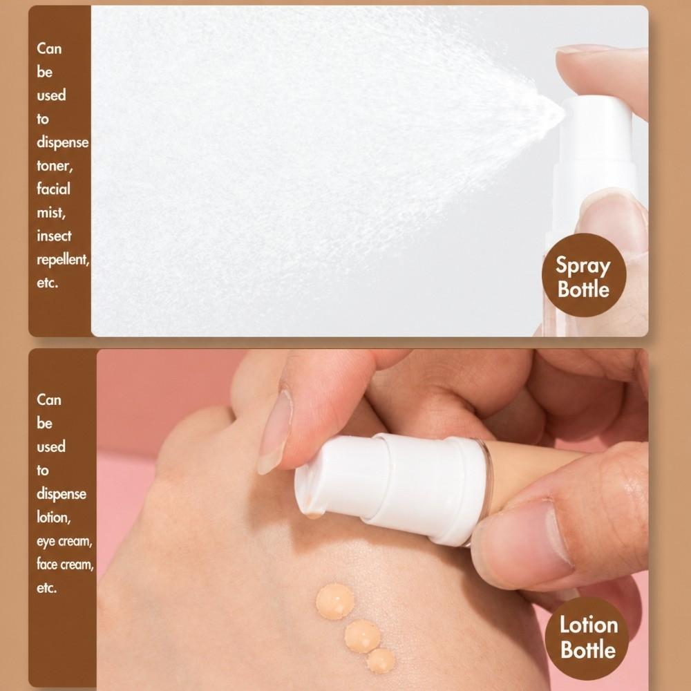 Clear Airless Pump Bottle Empty Container Refillable Containers Lotion Spray Bottle For Toiletries