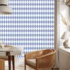 Harlequin Diamonds wallpaper white and blue, blue background 50x1000