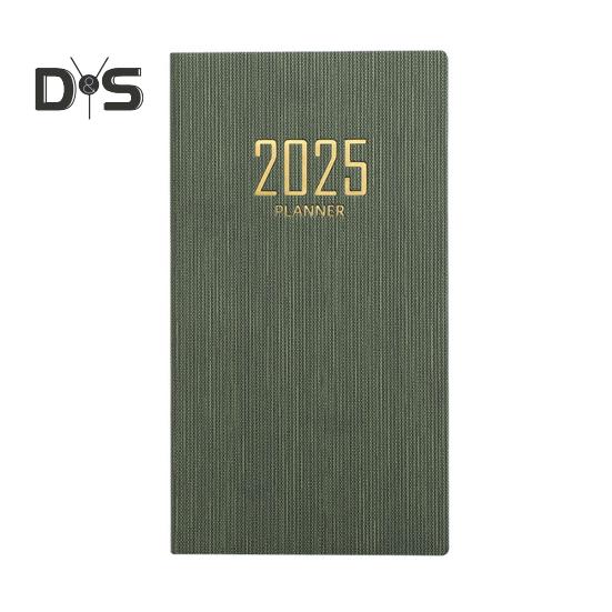 Плотная бумага Блокнот Гладкое письмо Без растекания чернил Обложка из искусственной кожи Формат А6 Бумажный ежедневник Рабочий график Журнал