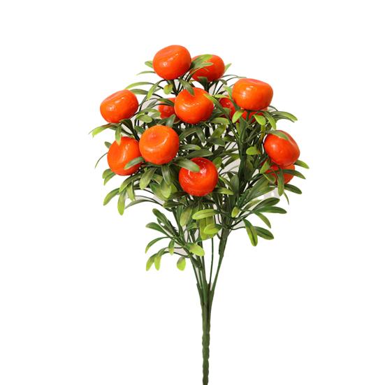 Яркий внешний вид, реалистичные искусственные фрукты, искусственное апельсиновое лимонное дерево с зеленой веткой листьев, домашний декор