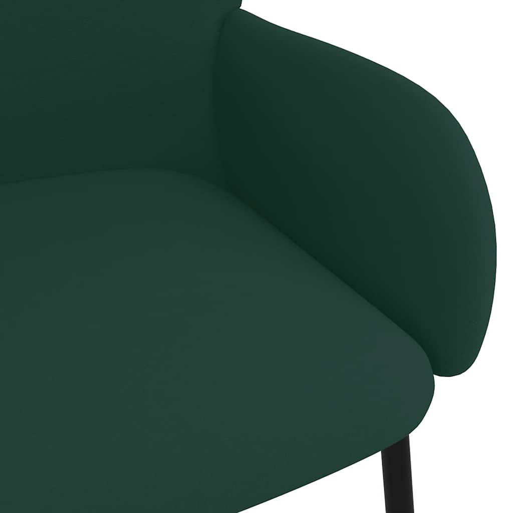 Dining Chairs 2 pcs Dark Green Velvet