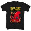 Red Hot Chili Peppers Fire Squid Унисекс Футболка Музыка Классическая Футболка Группы Новая Черная