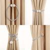 2/4pcs Magnetic Curtain Straps. Double As Decorative Ropes with a Classic Tie Design for Home & Office.
