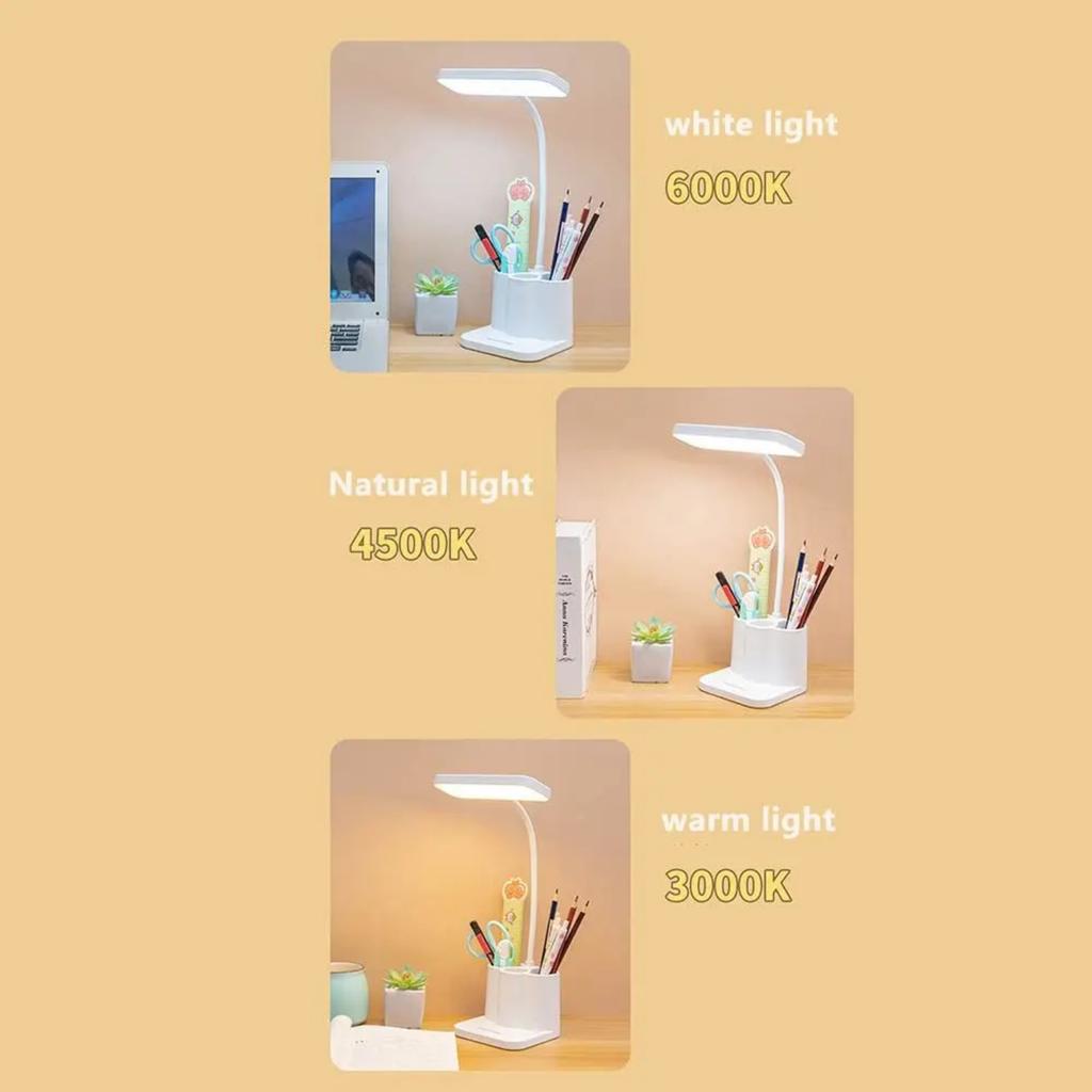New USB Learning Dormitory Bedroom Bedside Reading Table Lamp LED Desk Lamp Eye Protection Desk College Student Nightlights