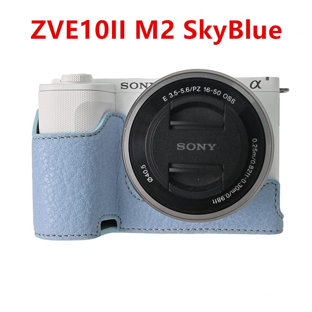 Получехол для камеры для Sony A6700 A6400 A6300 A6100 A6000 ZVE10 ZVE10II ZVE10M2 A7R5 A7CII A7C2 Крышка с открывающимся дном Искусственная кожа