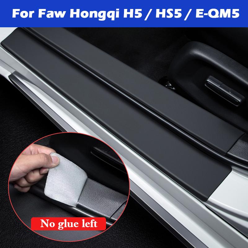 For Faw Hongqi H5 HS5 E-QM5 Car Threshold Strip Protective Stickers Door Trunk Anti Scratch Waterproof Protective Decor Film