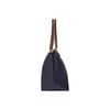 Longchamp Le Pliage 31 Складная Сумка-пельмень с Логотипом Сумка на Плечо из Холста и Кожи Большая Женская Сумка Темно-синий 1899089P68