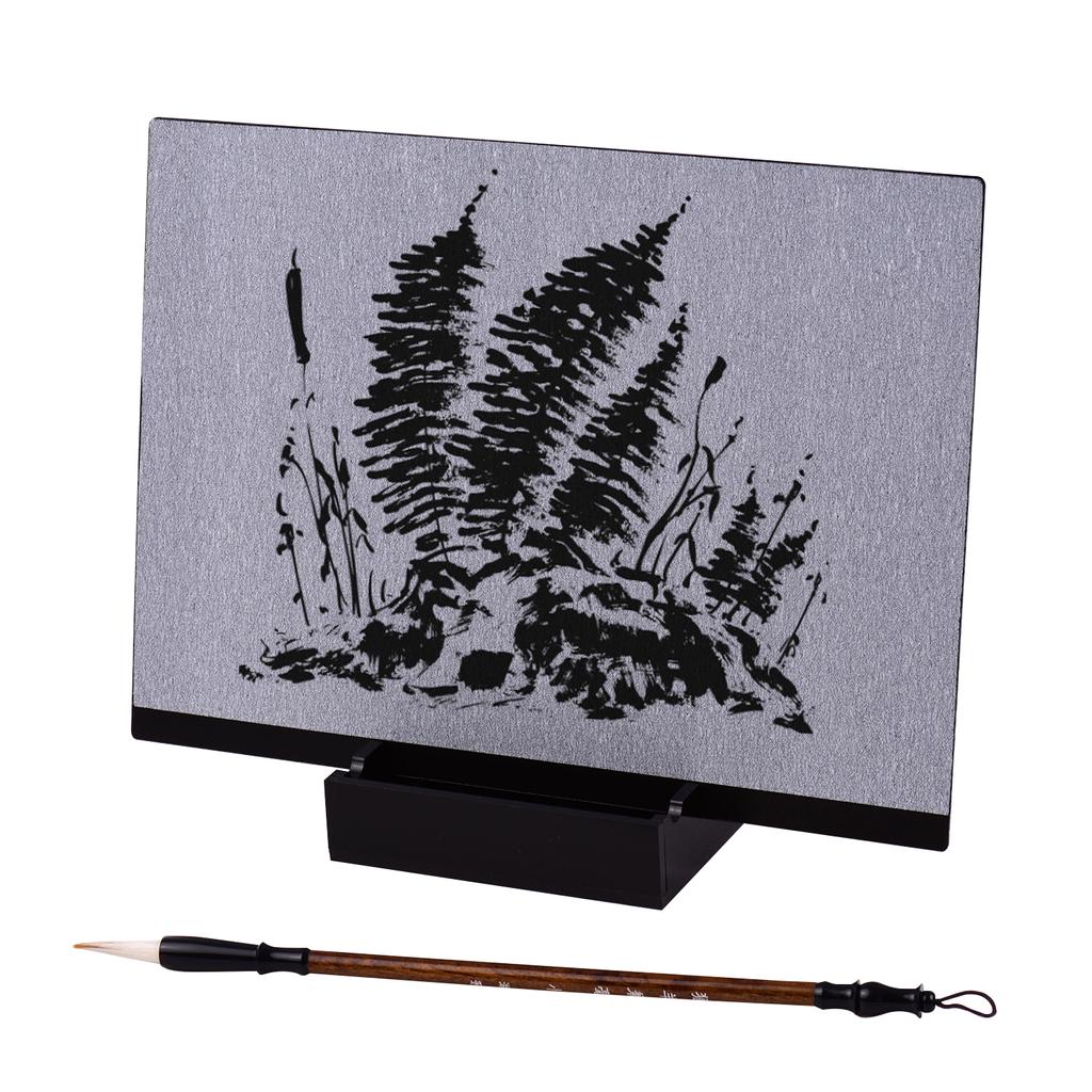 Reusable Buddha Board Artist Board Paint with Water Brush & Stand Release Pressure Relaxation