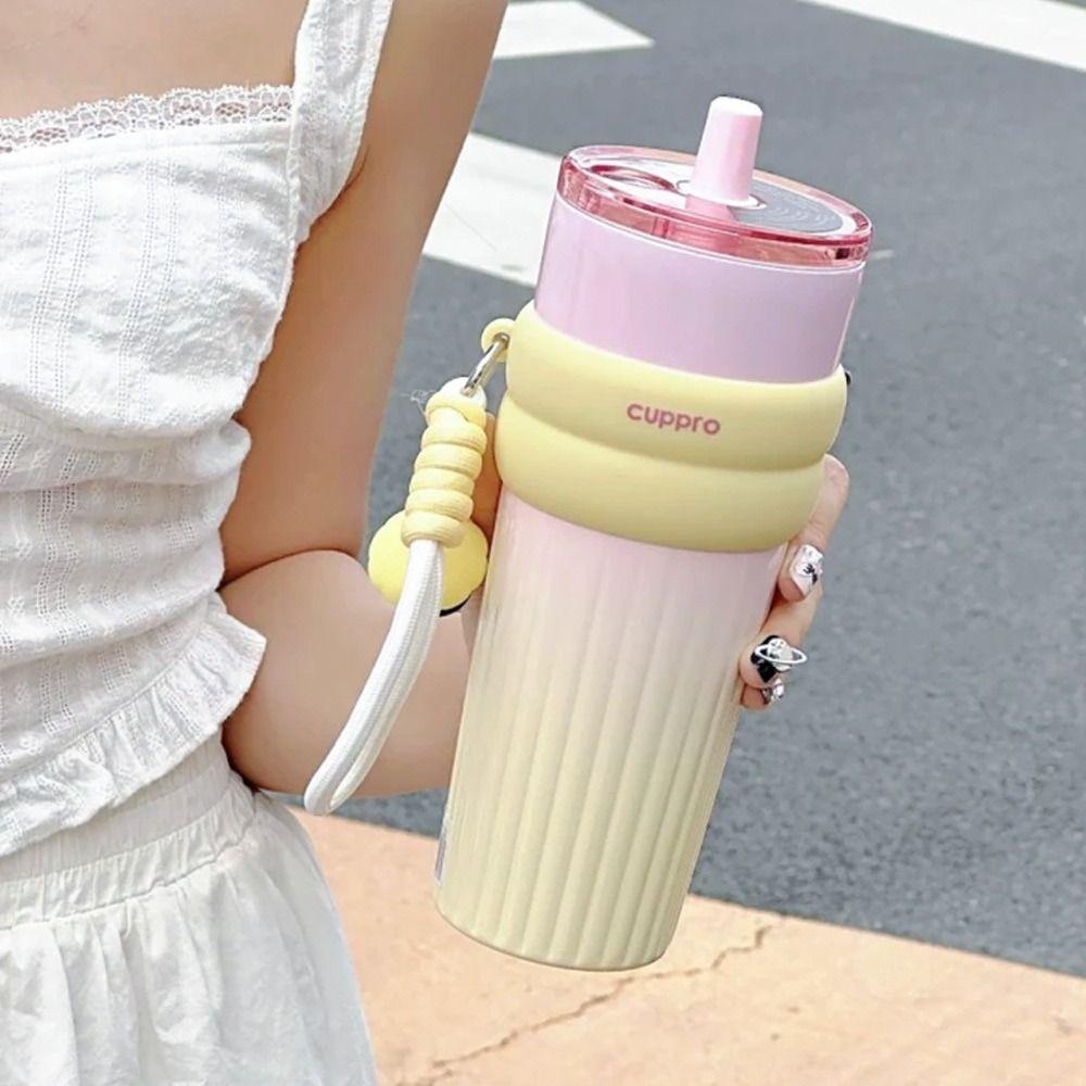 Durable 700ML Thermal Cup Bow 316 Stainless Steel Leak-proof Insulated Water Bottle Gift Vacuum Cup Boys and Girls