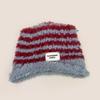 Cute Cat Ear Striped Knit Beanie Women Fall Winter Warm Outdoor Hat