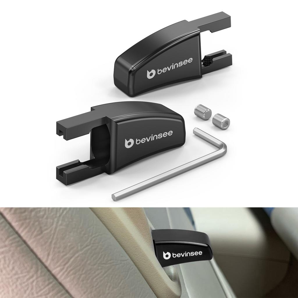 BEVINSEE 2PCS Seat Release Lever Knob for Ford Mustang 2005-2014, Replace 5R3Z-6362762-AAC