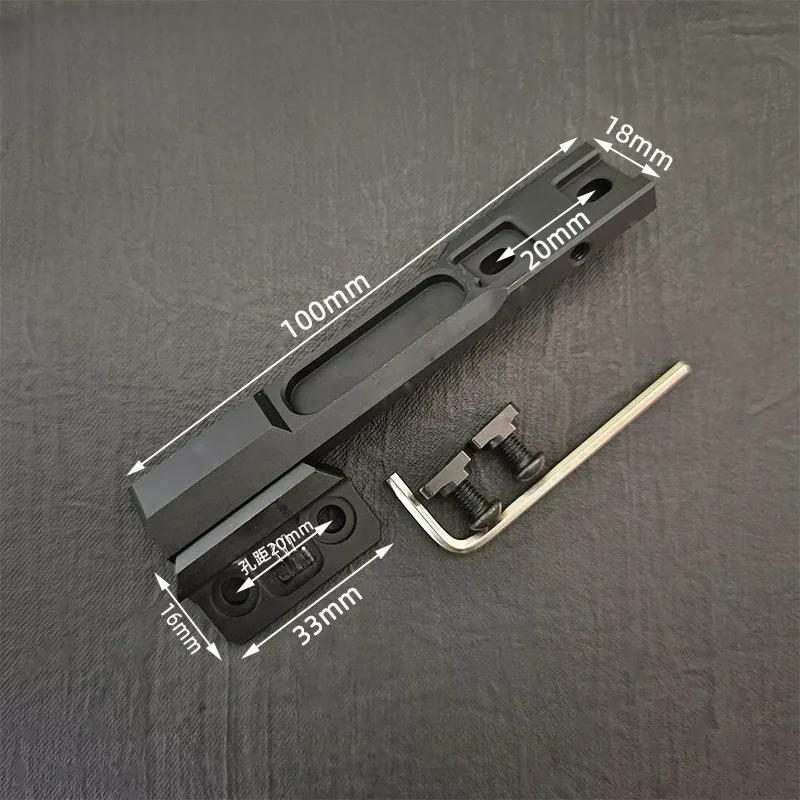Airsoft Tactical Metal Offset Scout Light Mount for M300 M600 V2 Flashlight Mount Fit 20mm/M-system Rail Hunting Accessory2