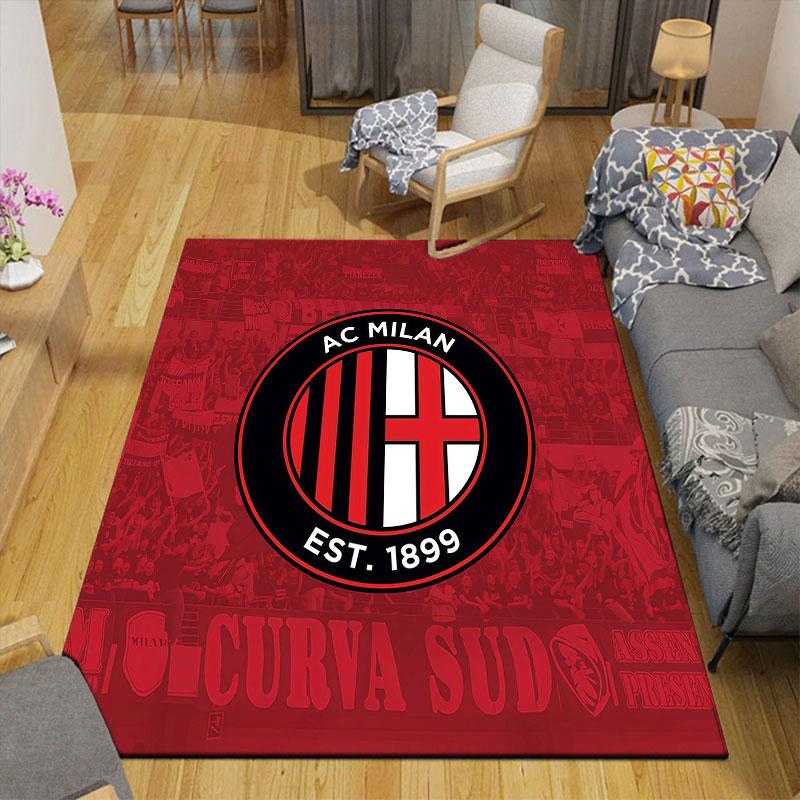 ACM Flannel Printed Carpet, Home Sofa Decoration for Living Room & Bedroom, Non‑Slip Play Flannel Floor Mat for Game Room
