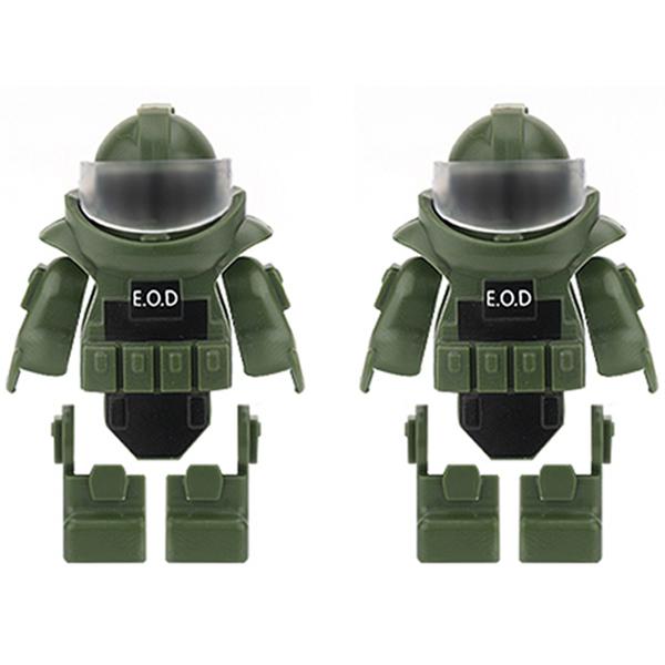 Костюм сапера городской полиции, Снаряжение спецназа, Конструктор, Фигурки военных солдат, Жилет, Шляпа, Детали, Кирпичики MOC, Игрушки