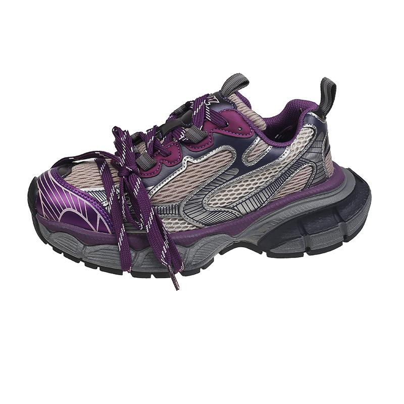 Зимние кроссовки для женщин 2024 Новые черные повседневные вулканизированные кроссовки в стиле «папа» Женские кроссовки на высокой платформе На шнуровке Белые кроссовки Женские