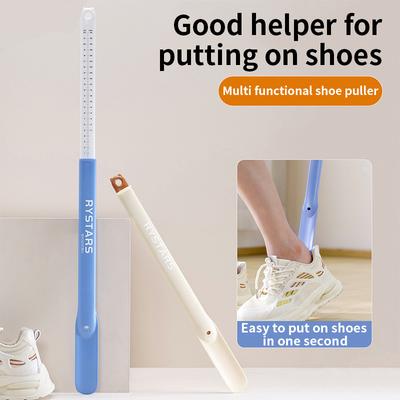 Раздвижной рожок для обуви со шкалой, не требующий наклонов для беременных женщин и пожилых людей, многофункциональный домашний подвесной помощник для обуви