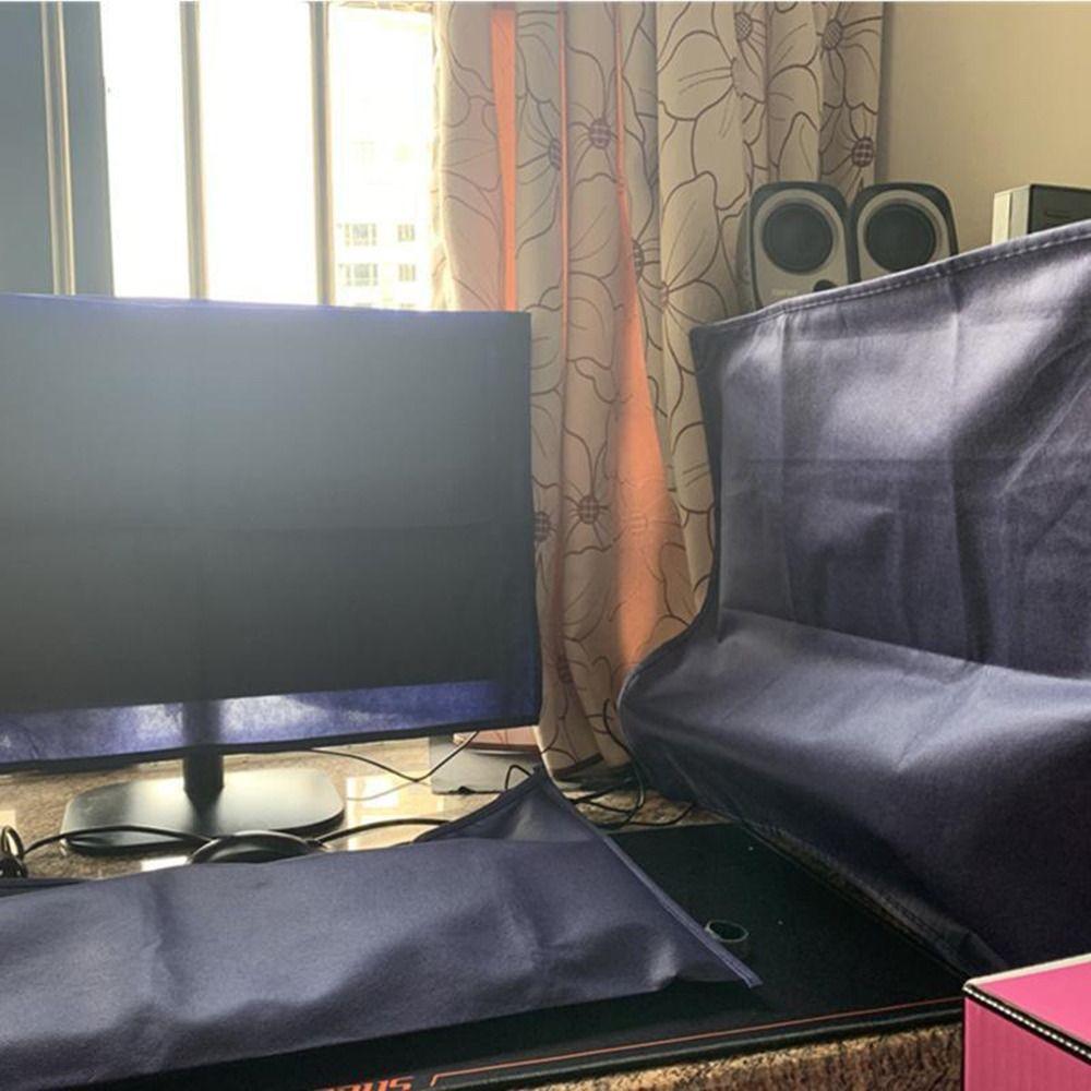 3 шт. Пылезащитный чехол для настольного компьютера от 19 до 34 дюймов, Синий защитный чехол для компьютера, Компьютер