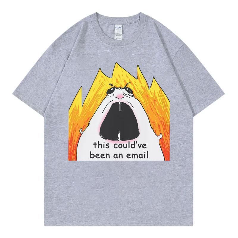 This Couldve Been An Email Tshirt Funny Office Hamster Meme Graphic T Shirts Unisex Unisex Fashion Casual Short Sleeve Tshirts