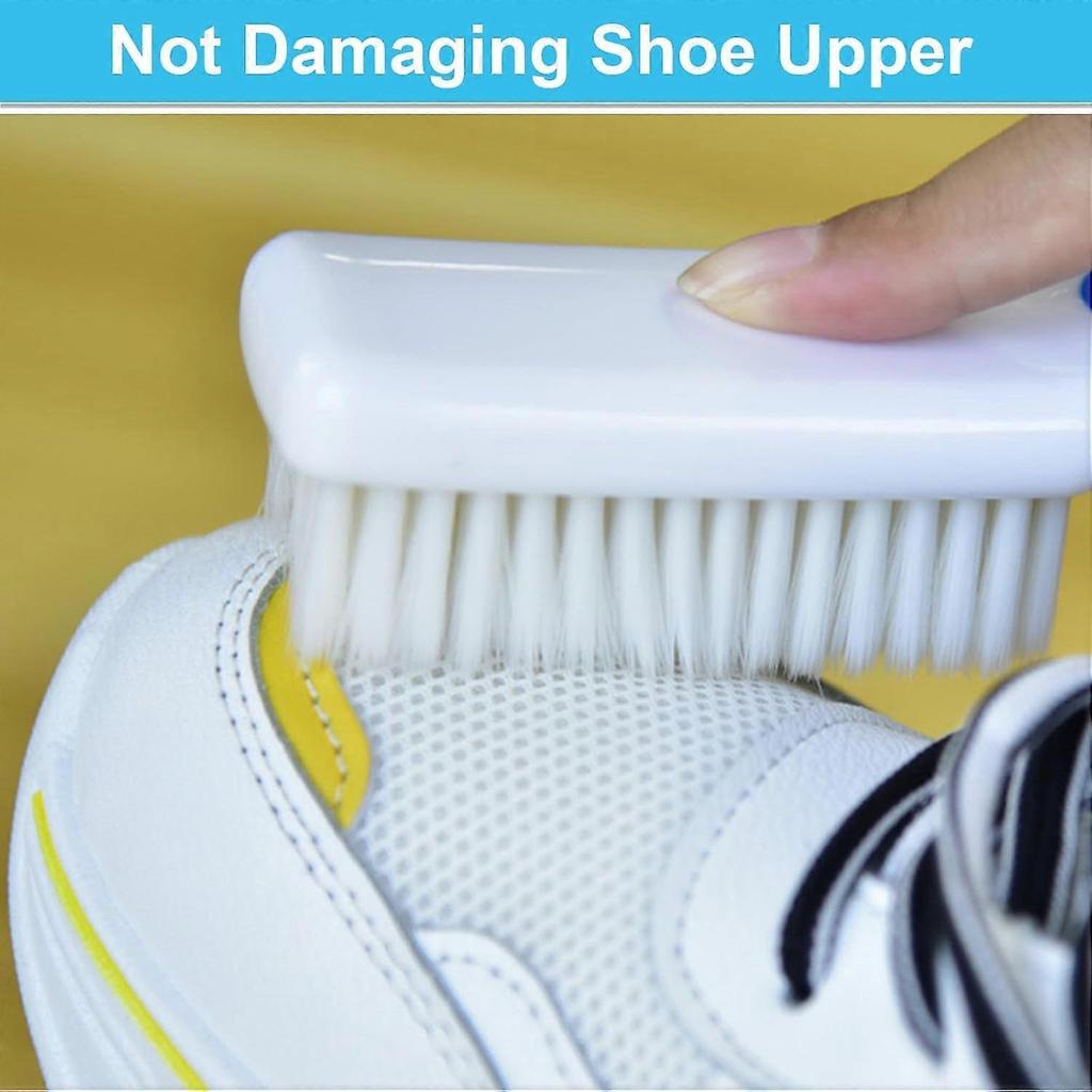 3 Pack Laundry Scrub Brush Shoe Laundry Stain Brush with Long Handle Very Soft Bristle Cleaning Brush for Clothes Shoes Sneaker Protable Laundry