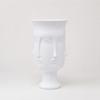 Human Face Decorative Vase White Human-Face Tall for Living Room