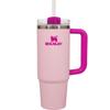 STANLEY H2.0 Vacuum Quencher, 0.88L Flamingo Design, 880ml Capacity, Insulated, Durable, with Straw, Perfect for Summer, Outdoor Activities, Dishwashe