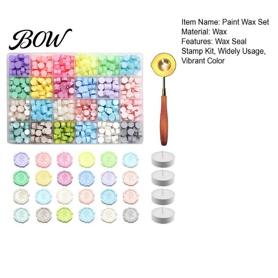 Artistic Wax Seal Set Kit, with Beads Melting Spoon And Candles Set, Candle Stamp for DIY Crafting Wedding Invitations Craft Accessories