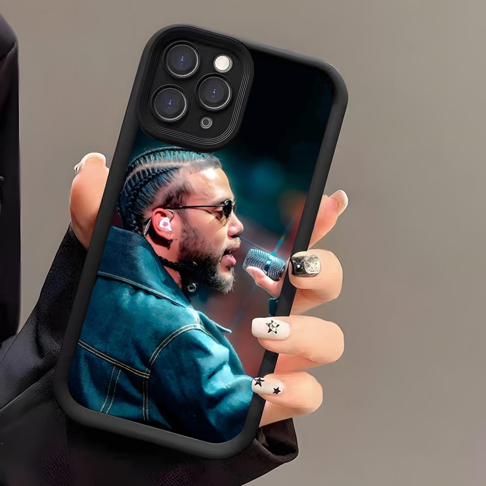 Чехол для телефона Jhayco Пуэрто-Рико Певец Для IPhone 17 Air 16 E 15 14 Plus 13 12 11 Pro Max Черный Небесный Глаз Ступенчатый Защитный Чехол