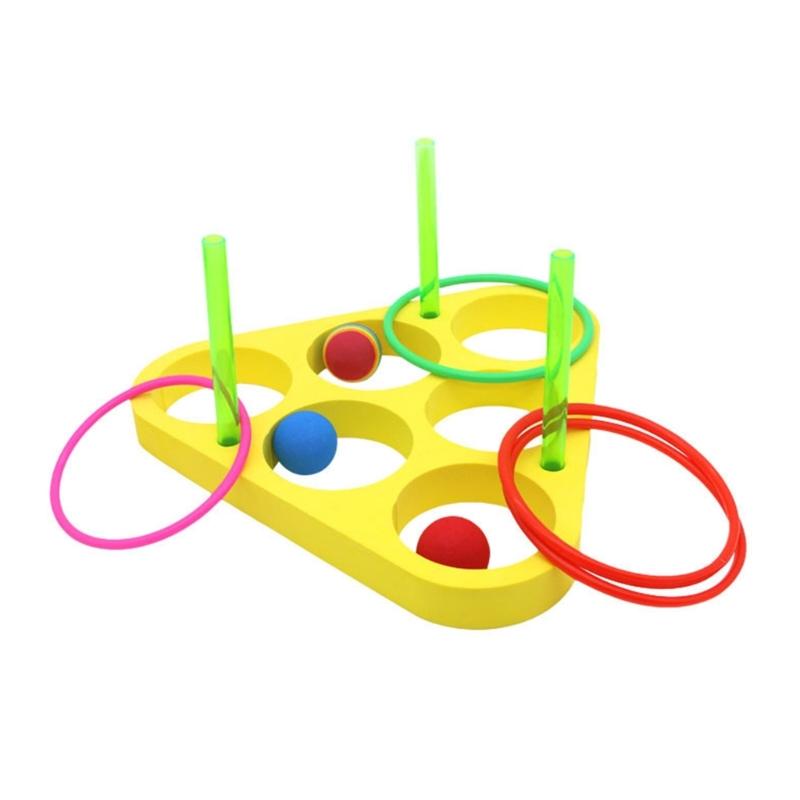 EVA Плавающие пенные кольца Бросание Игрушка для игры в бассейне с мячами Плавающие пенные кольца Игрушка с мячами для детей Взрослых Вечеринка на открытом воздухе