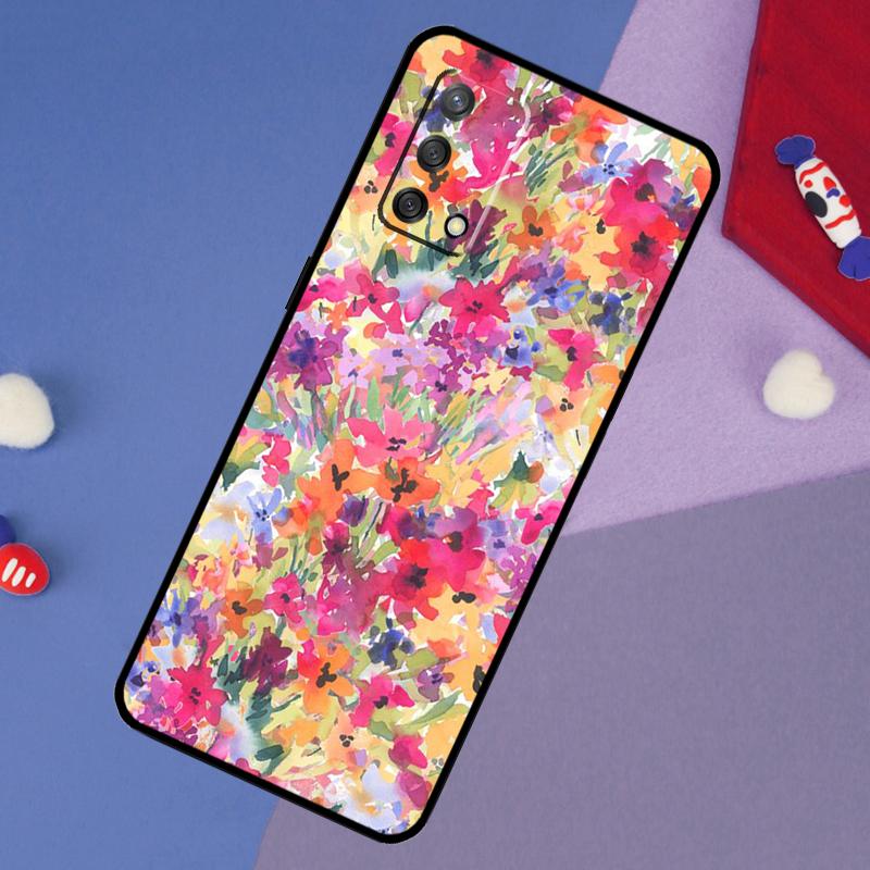 Яркий Цветочный Живописный Художественный Чехол Для Oppo A6 Pro A5 A18 A38 A58 A78 A98 A54 A74 A94 A17 A57 A80 A60 A40 A96 A76 A16 A15