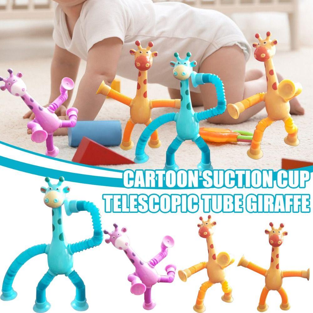 Favors Luminous Gift Educational Stress Release Animal Sucker Toys Giraffe Pop Tubes Sensory Toys