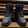 TUINANLE Мужские ботинки Черные туфли Мужские утолщенные ботильоны Осенне-зимние ботильоны