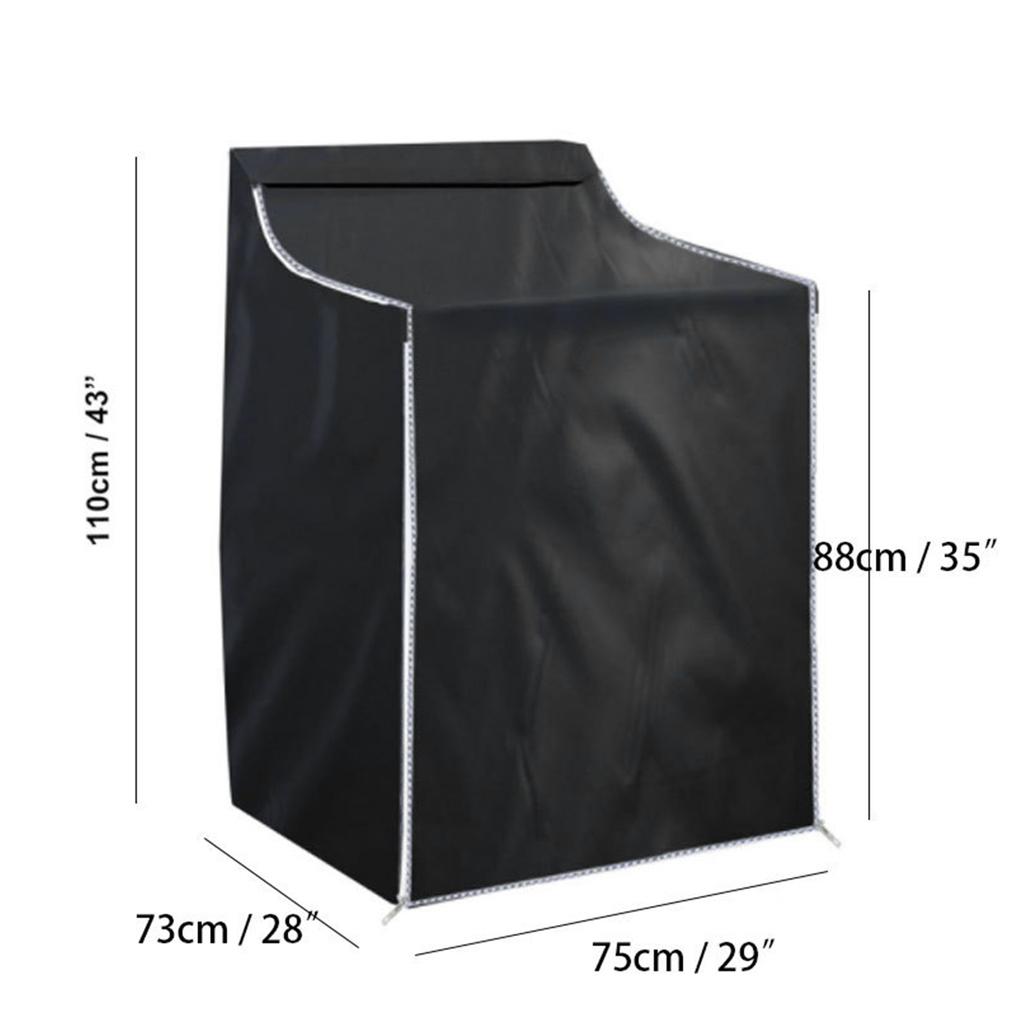 Washing Machine Cover Dust Cover  Oxford Cloth Universal Full Automatic Drum Washer Protector for Dryer Covers with Zipper