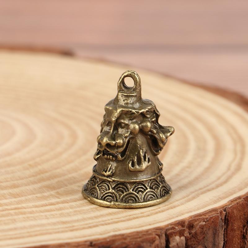 Сплав ретро три льва колокольчик ветряная музыка подвеска для автомобиля антикварный колокольчик мини скульптура молитва Гуаньинь колокольчик шуй фэн колокольчик