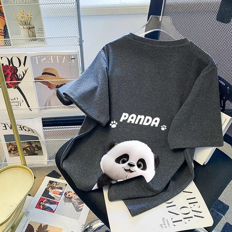 Женская футболка свободного кроя с круглым вырезом весна/лето 2024 г., белая, с коротким рукавом, универсальная, средней длины, модный топ