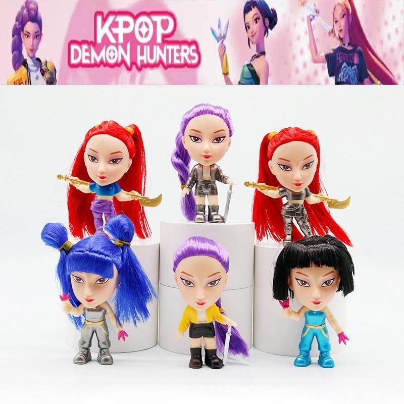 Kpop Охотники на демонов Фигурка Игрушка Derpys Tiger Rumi Mira Zoey Sussy Фигурка Кукла для фанатов Рождественские подарки