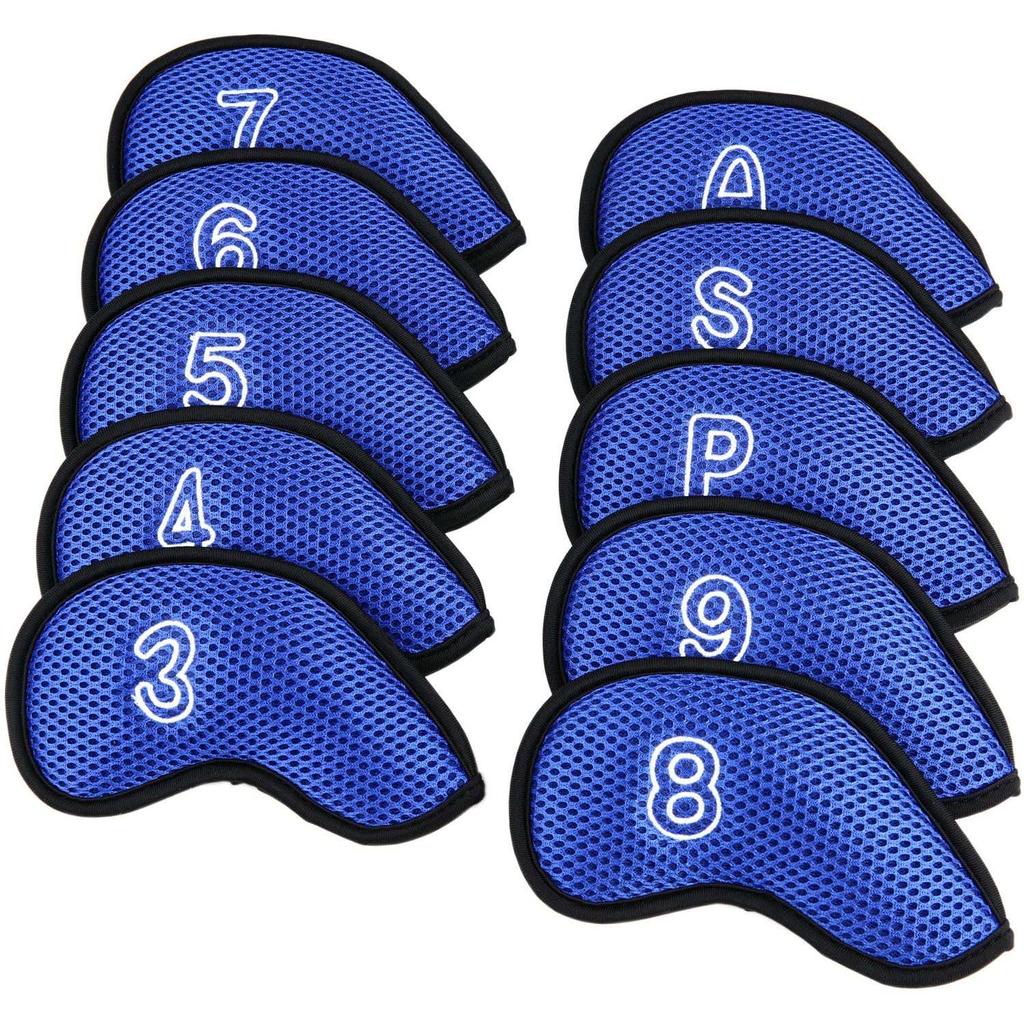 3,4,5,6,7,8,9,P,S,A Golf Putter Accessories Golf Headcovers Golf Iron Covers Set Golf Club Cover